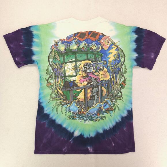 Grateful Dead Band Liquid Blue Short Sleeve Graphic T Shirt Mens Size S Blue - Picture 9 of 9